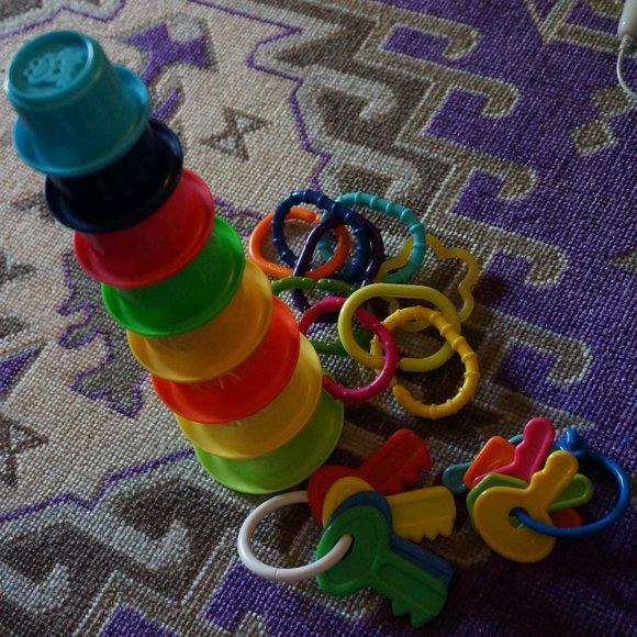 The First Years Other - Infant Toy Lot Stacking Cups Keys